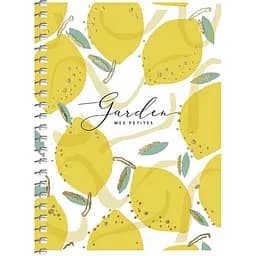 Блокнот для записів Student, А6, в клітинку, спіраль, 80 л., З лимонами (A6-SC-080-6088K)