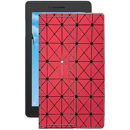 Чехол StatusCASE из экокожи для планшета Lenovo Tab E7 TB7104L Красный ромб