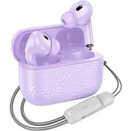 Навушники бездротові Hoco TWS EQ9 вакуумні фіолетовий