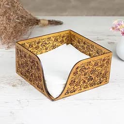 Дерев'яна серветниця VANZA ROSES oak - S (14 см) - мініатюра 6