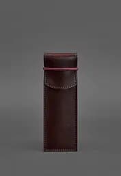 Кожаный чехол для ручек 1.0 бордовый