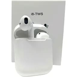 Беспроводные bluetooth наушники TWS с доп станцией HBQ i8 белые