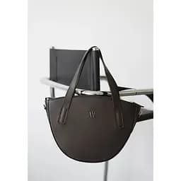 Жіноча шкіряна сумка Bella темно-коричнева