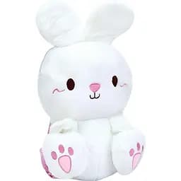 Рюкзак 9860 підкладка з поліестеру, плюш, у вигляді зайця 25×18×12 см білий