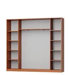 Шафа-купе тридверна MebelStar Комбо AL 3ДСП 240x45x210 см Бетон (MBS-3180) - мініатюра 2