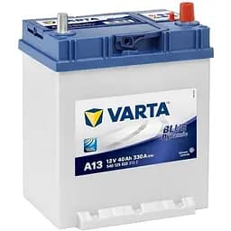 Акумулятор Varta Blue Dynamic 40Ah ASIA Ев (-/+) ТК (330EN) (187х127х225) A13