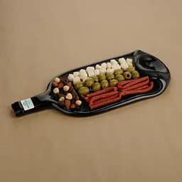 Стеклянная тарелка Mazhura Vine из сплюснутой 1.5 л винной бутылки в ассортименте (mz692665)