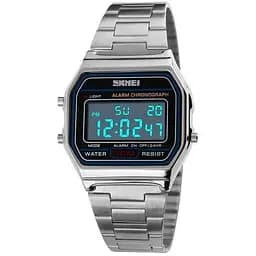 Наручний годинник чоловічий Skmei Popular Silver 1123S Сріблястий (1550)