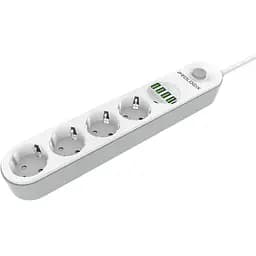 Мережевий фільтр-подовжувач ProLogix SE-4432W Premium 4 розетки 4xUSB 2 м - мініатюра 3