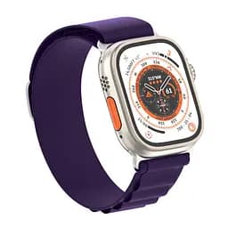 Ремінець для Apple Watch 49/46/45/44/42 (Series 1-3), фіолетовий, Alpine Loop Alpina Band, тканинний поліестеровий ремінець для смарт-годин, дихаючий, для активного відпочинку та спорту, ArmorStandart (ARM74199) - мініатюра 2