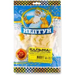 Рибний снек Нептун Кальмар кільця солоно-сушений 60 г