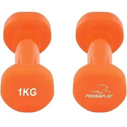 Гантелі вінілові PowerPlay 4125 Achilles 2 шт. x 1 кг помаранчеві (14067) - мініатюра 5