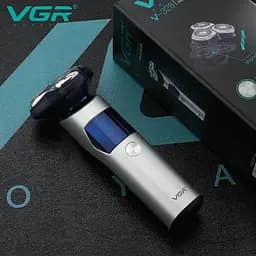 Електробритва VGR V-328 - роторна, водонепроникна, LED-дисплей, бездротова - мініатюра 5