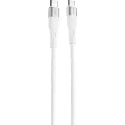 Кабель Proove Light Silicone USB-C to USB-C 60W 1m White (CCLC60001102) [133319]