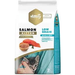 Сухой корм для котят Amity Super Premium Kitten Salmon с лососем 2 кг