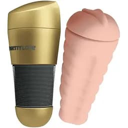 Мастурбатор Pretty Love Kitty Gold тілесний