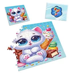 Дитячі пазли з сюрпризом "Біле кошенятко" Vladi Toys VT 8030-03, 180 деталей - мініатюра 3