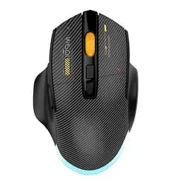 Комп'ютерна миша MiKESPN W601  бездротова, безшумна з акумулятором та підсвічуванням 2,4G+Bluetooth  Black