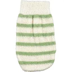 Рукавичка лазнева масажна Titania біло-зелена (9117)