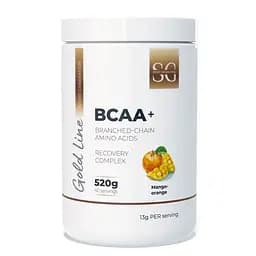 Лейцин, ізолейцин, валін Sport Generation Gold Premium BCAA+, 520 грам для підвищення енергії та витривалості - Апельсин-манго