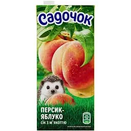 Сок Садочок Персик-Яблоко с мякотью 950 мл (928072)