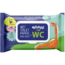 Вологий туалетний папір Naturelle kidz, 50 шт.