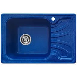 Мийка кухонна Valetti Art Aria 10R прямокутна композитна 640х440 мм синя