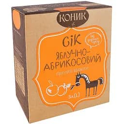 Сок Лавка традицій Коник яблочно-абрикосовый пастеризованный неосветленный 3 л