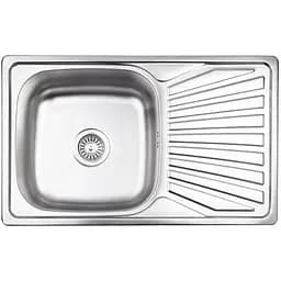 Кухонная мойка Brinex 7848 0,8 мм, врезная BRIN7848SAT08