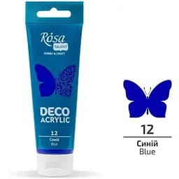 Акрил для декора Синий матовый (12) 75 мл Rosa Talent