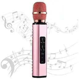 Бездротовий караоке-мікрофон Losso K6 Premium з вбудованим динаміком і Bluetooth Rose (18961) - мініатюра 2