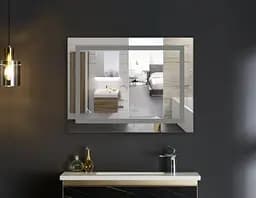 Дзеркало Mixxus Warm MR02-100x70 (годинник, LED-підсвічування, антизапотівання) (MI6002) - мініатюра 4
