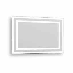 Дзеркало Imprese Karlov Light прямокутне в рамі з фронтальним та настінним підсвічуванням 70x100 см m08607600MB