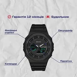 Чоловічий наручний годинник Besta Jocker (Чорний) - мініатюра 4