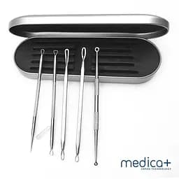 Ультразвуковий скрабер для обличчя Medica+ Vibroskin 8.0 + інструменти для чищення обличчя Easyclean - мініатюра 2