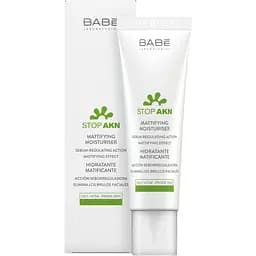Крем для обличчя Babe Laboratorios Stop AKN Матуючий, зволожуючий, 50 мл (8437014389265)