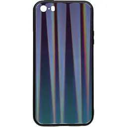 Чохол-накладка Toto Aurora Print Glass Case Apple iPhone SE/5s/5 Blue