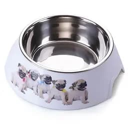 Пластиковая миска AnimAll с металлической вставкой для собак, 700 мл