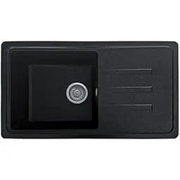 Мийка кухонна Valetti 36N гранітна 780х430 мм чорна