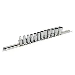 Комплект головок на планці 12-гранні 1/4 12 од. 4-13 мм Toptul hoz0007625