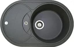 Кухонная мойка Adamant SHELL серая 770x495x200 мм, с крылом 77 см
