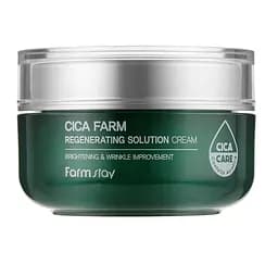 Восстанавливающий ампульный крем с центеллой для лица Cica Farm Regenerating Solution Cream FarmStay 50 мл