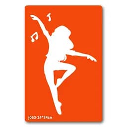 Трафарет для био-папы Балет-2 j063-24*34см, размер 24 х 34см