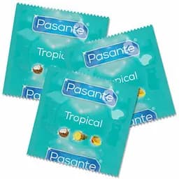 Презервативи Pasante Tropical зі смаком тропічних фруктів