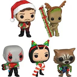 Набор фигурок Funko Pop Фанко Поп Marvel Holiday: Guardians of The Galaxy 5 Pack Стражи Галлактики M HGG 5