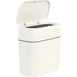 Відро для сміття МВМ My Home з кришкою 300х165х320 мм біло-сіре (BIN-23 10L WHITE/GRAY) - мініатюра 4