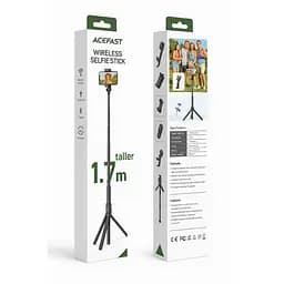 Штатив ACEFAST E31 selfie stick with automatic tripod чорний - мініатюра 2