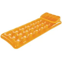 Надувной матрас Intex 58890 с подушкой оранжевый