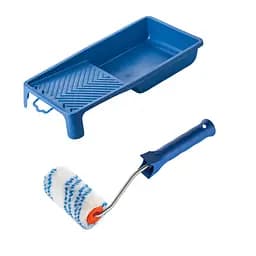 Валик "Нейлон" 100х30 мм с ручкой и ванночка Polax (770-216)