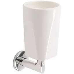 Склянка Stilhaus Liz настінна хром LZ1008 білий